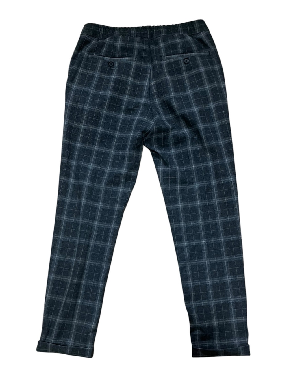Zara Men's Taupe and‎ Light Gray Plaid Pants size small
